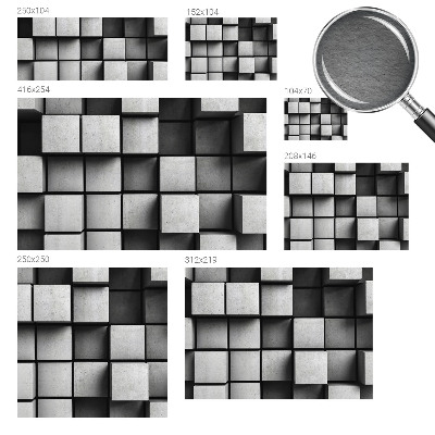 Uniek fotobehang Geometrische kubussen