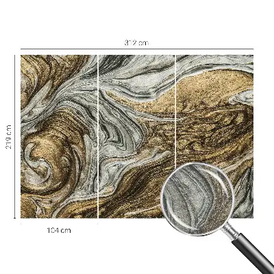 Fotobehang vliesbehang met abstracte wervelingen