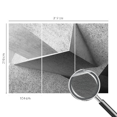 Fotobehang met geometrische structuren