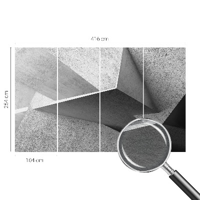 Fotobehang met geometrische structuren
