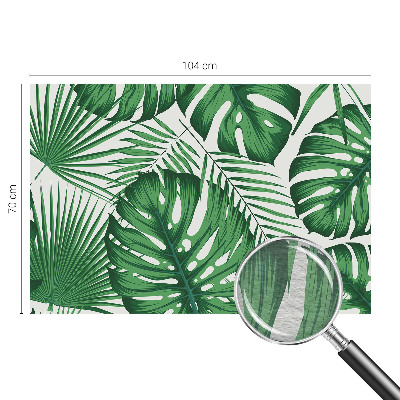 Behang met print Tropische bladeren