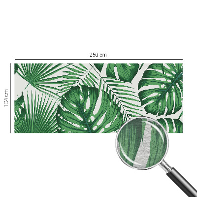 Behang met print Tropische bladeren