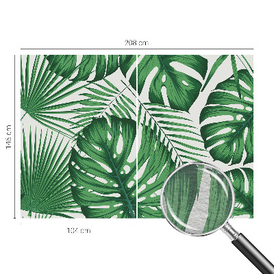 Behang met print Tropische bladeren