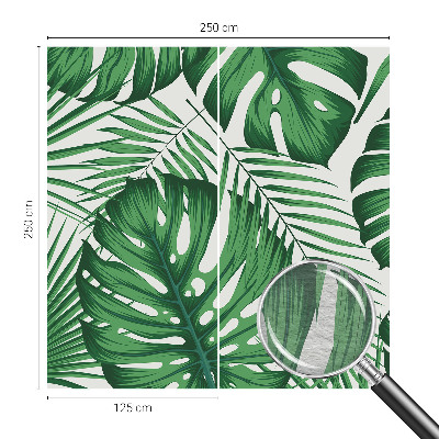 Behang met print Tropische bladeren