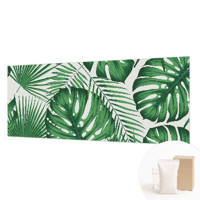Behang met print Tropische bladeren