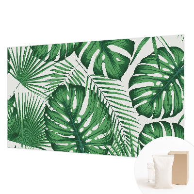 Behang met print Tropische bladeren