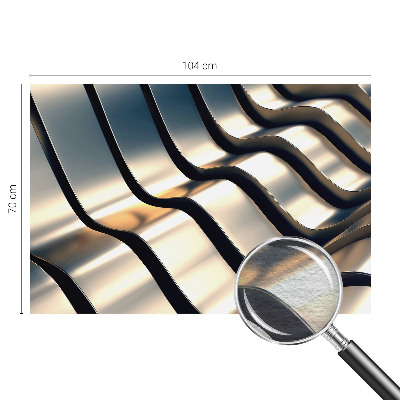 Fotobehang op maat Metalgolven