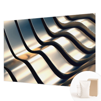 Fotobehang op maat Metalgolven