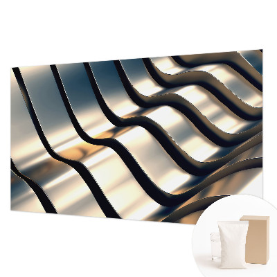Fotobehang op maat Metalgolven