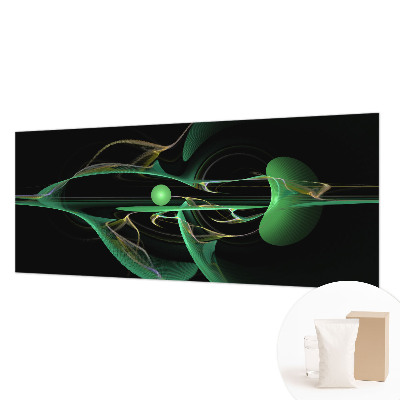 Foto behang op maat Groene golven