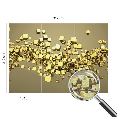 Fotobehang voor slaapkamer Creatieve kubussen