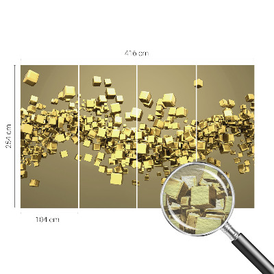 Fotobehang voor slaapkamer Creatieve kubussen