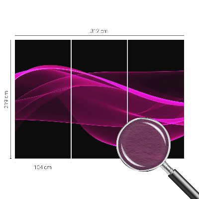 Fotobehang woonkamer Roze linten