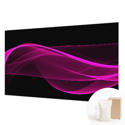 Fotobehang woonkamer Roze linten