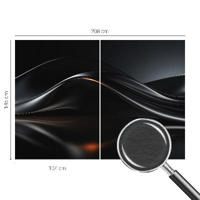 Fotobehang slaapkamer Metaalachtige golven