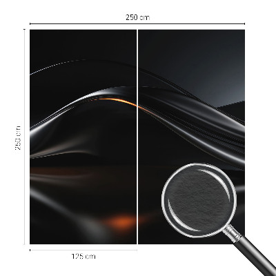 Fotobehang slaapkamer Metaalachtige golven