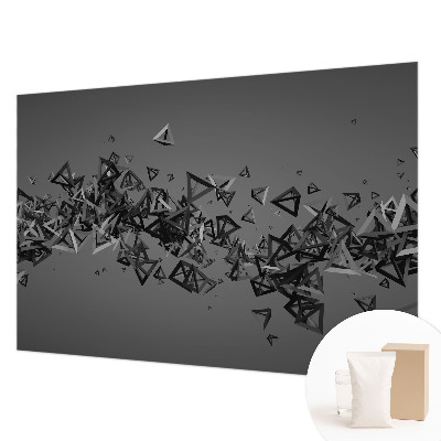Fotobehang voor de slaapkamer met geometrische abstracties