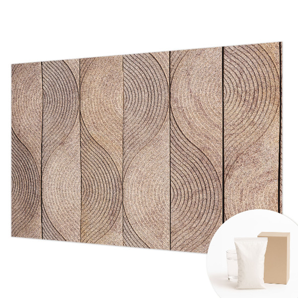 Luxe fotobehang Golven van hout