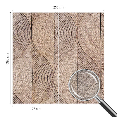 Luxe fotobehang Golven van hout