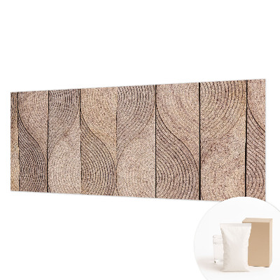 Luxe fotobehang Golven van hout