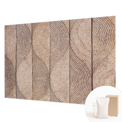 Luxe fotobehang Golven van hout