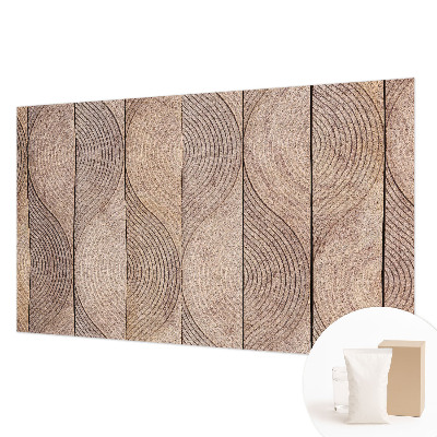 Luxe fotobehang Golven van hout