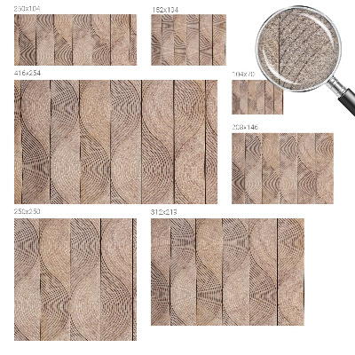 Luxe fotobehang Golven van hout