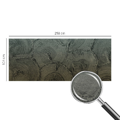 Groot fotobehang Houten ringen