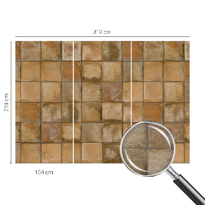 Vlies fotobehang Rustiek mozaïek