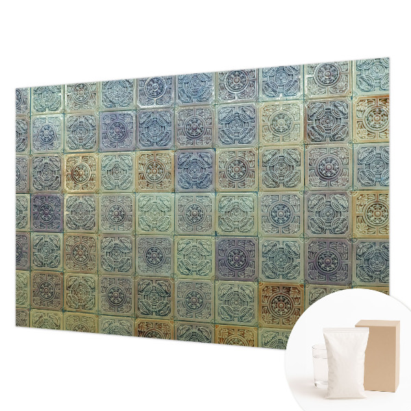 Vliesbehang fotobehang met een patroon van geometrische tegels