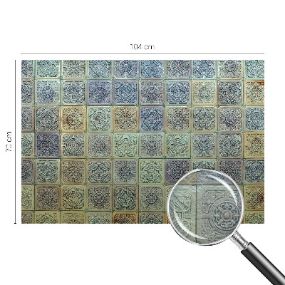 Vliesbehang fotobehang met een patroon van geometrische tegels