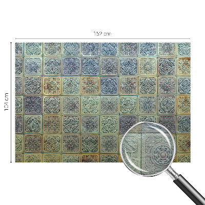 Vliesbehang fotobehang met een patroon van geometrische tegels