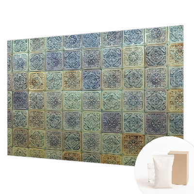 Vliesbehang fotobehang met een patroon van geometrische tegels