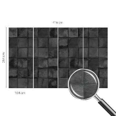 Fotobehang vliesbehang met grijze tegelprint