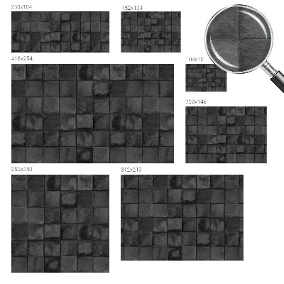 Fotobehang vliesbehang Grijze tegels