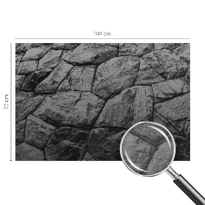 Vlies fotobehang op maat met steenstructuren