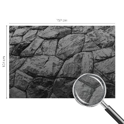 Vlies fotobehang op maat met steenstructuren