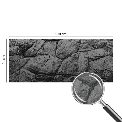 Vlies fotobehang op maat met steenstructuren