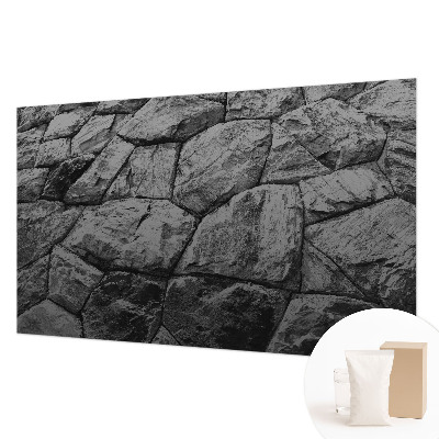 Vlies fotobehang op maat met steenstructuren