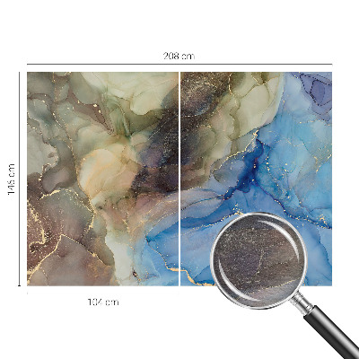 Muurbehang met kleurrijk abstract motief