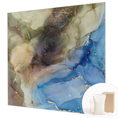 Muurbehang met kleurrijk abstract motief