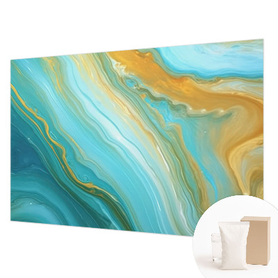Foto behang op maat met een abstract golfpatroon