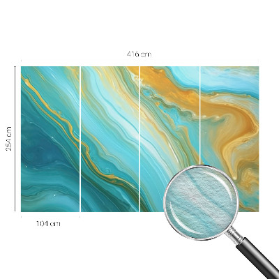 Foto behang op maat Abstracte golven