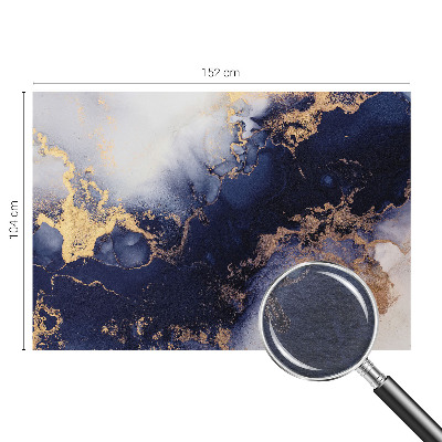 Fotobehang naadloos met marineblauwe golven als patroon