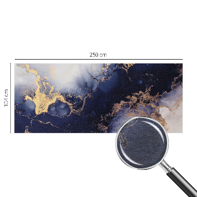 Fotobehang naadloos met marineblauwe golven als patroon