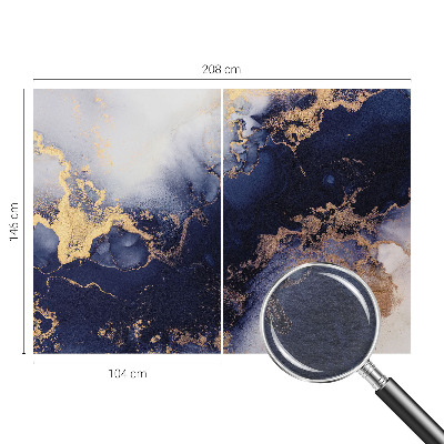 Fotobehang naadloos Marineblauwe golven
