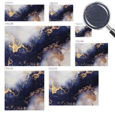 Fotobehang naadloos met marineblauwe golven als patroon