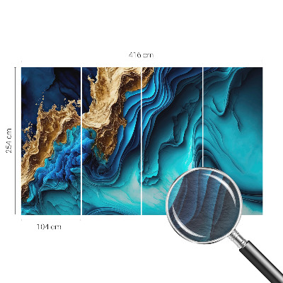 Fotobehang voor slaapkamer Energiegolven