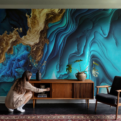 Fotobehang voor slaapkamer Energiegolven