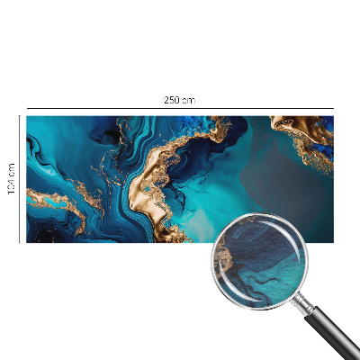 Fotobehang slaapkamer met kleurrijke abstracte print
